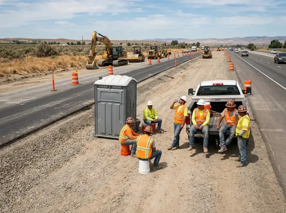 highway-road-construction-crew-007 — frequently asked questions, Porta Potty and Restroom Rentals in Plumas Lake, CA